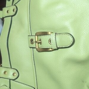 Elegant Nine West Green Tote/Shoulder Bag